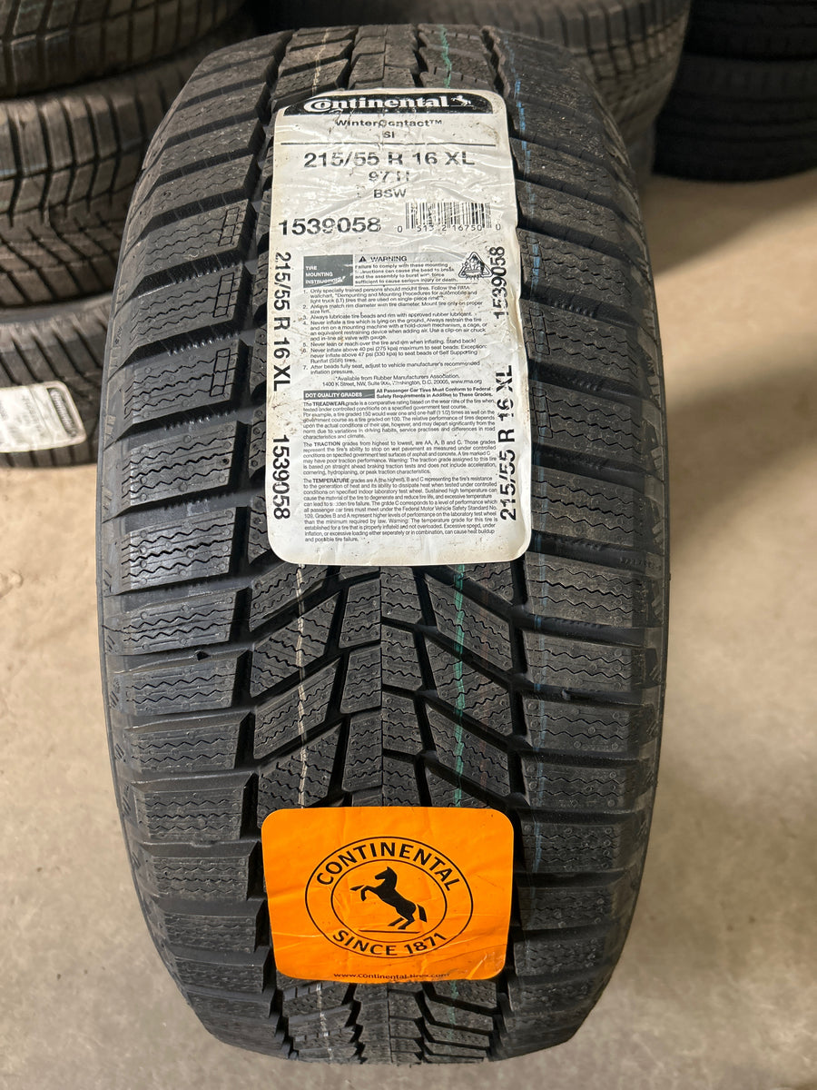 4 x P215/55R16 97H Continental WinterContact SI