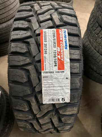 4 x LT285/55R20 122/119Q Toyo Open Country R/T (LT)